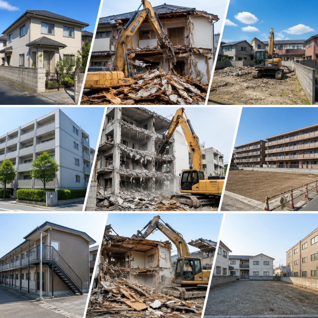 幅広い解体サービス