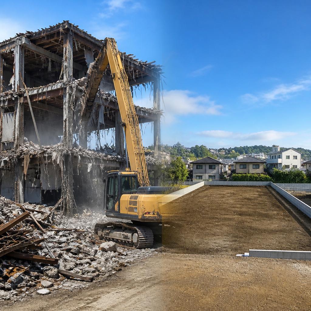 古い建物を新たな土地利用へ！神奈川県の解体工事は私たちが責任を持って行います