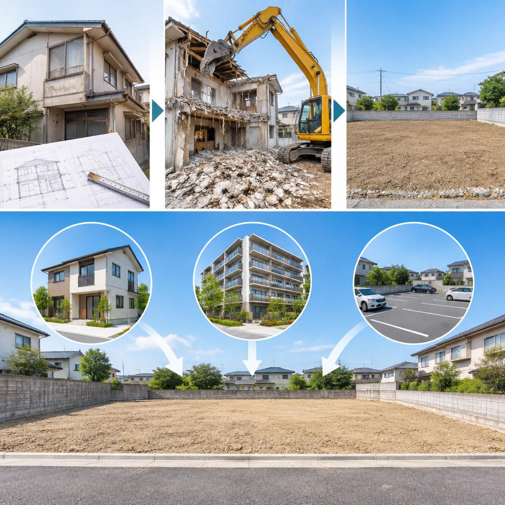 戸建て解体から整地まで、土地の未来を見据えて
