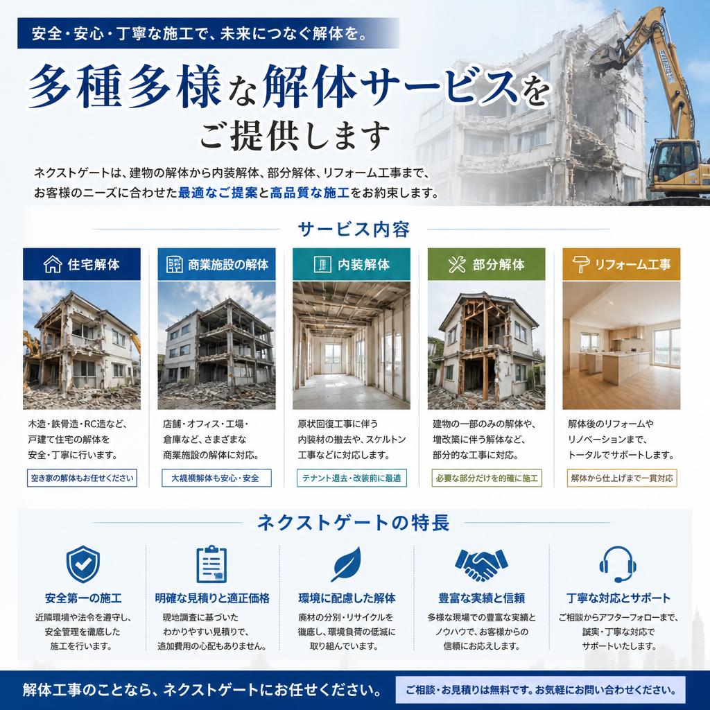 私たちの解体サービス