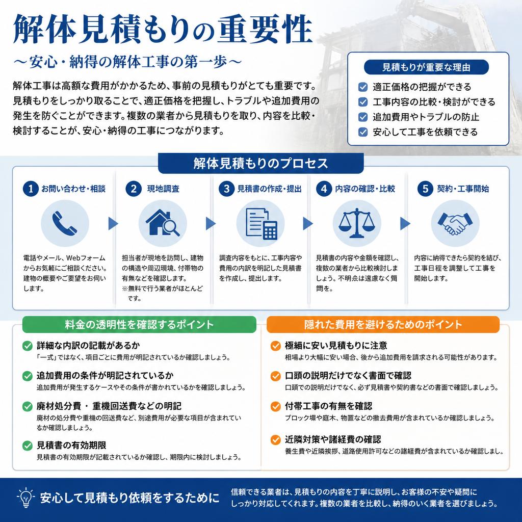 解体見積もりについて