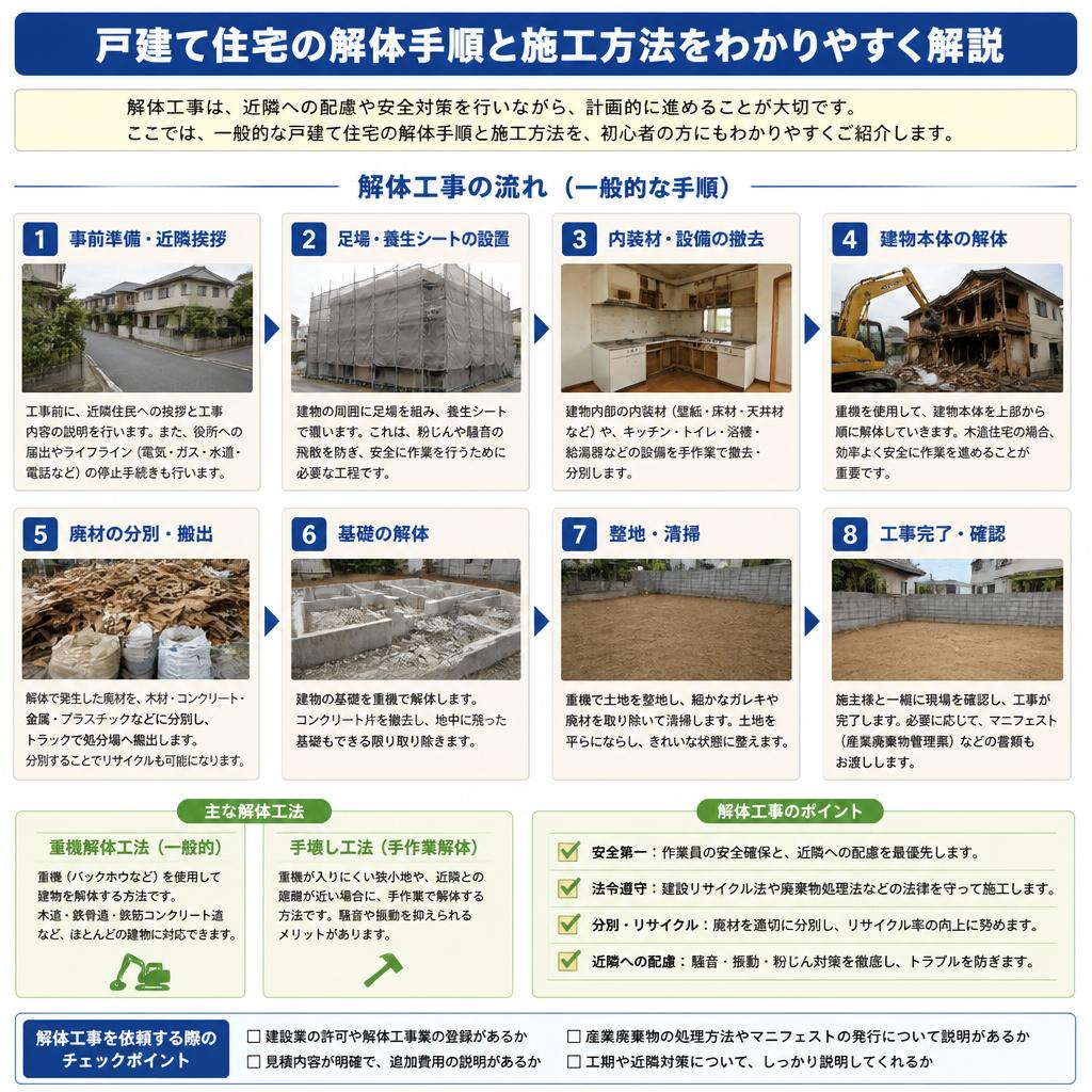 戸建て解体の流れ