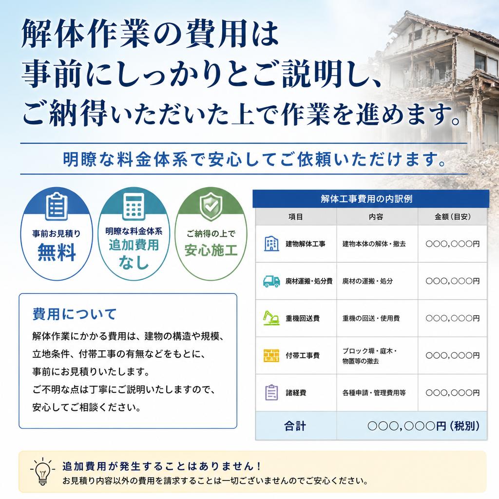 解体費用について
