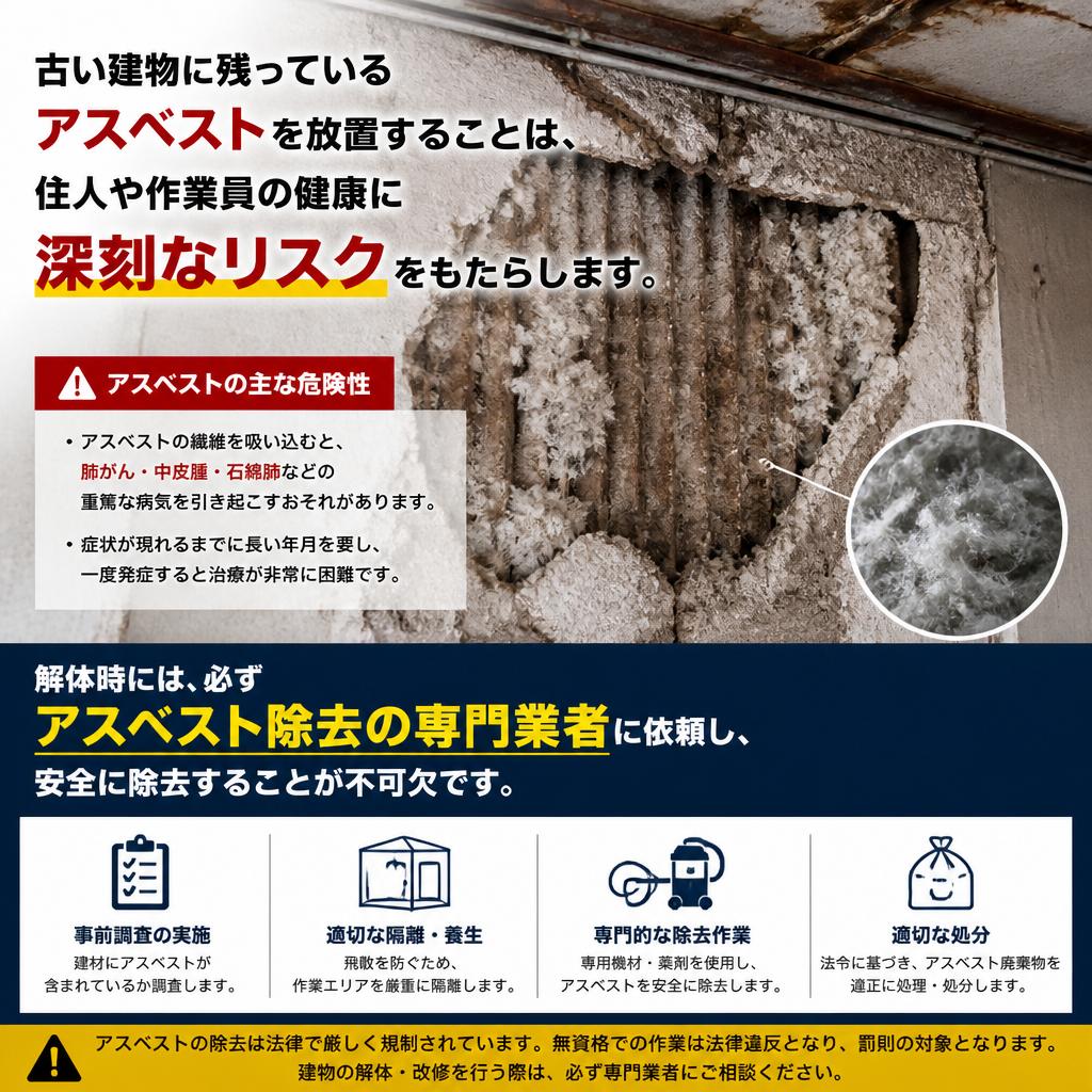 アスベスト除去の必要性