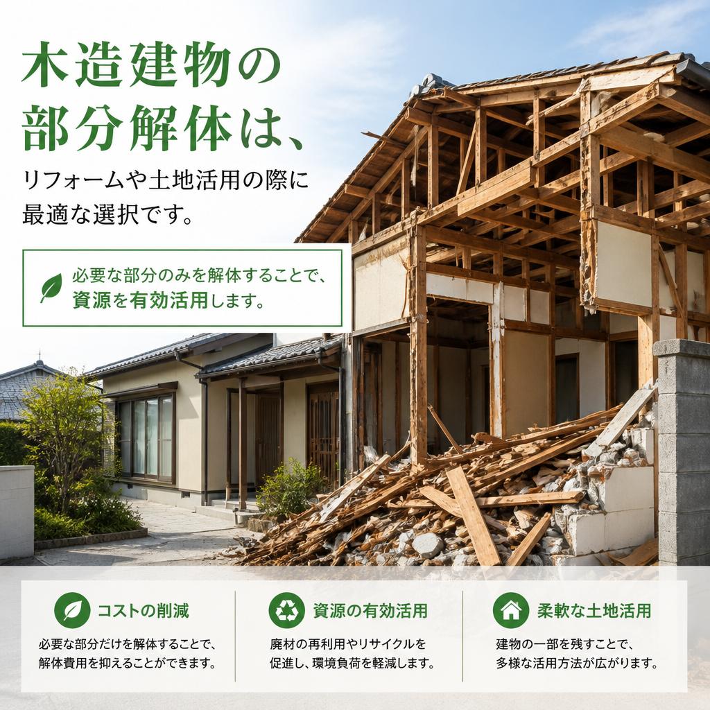 木造建物の部分解体について