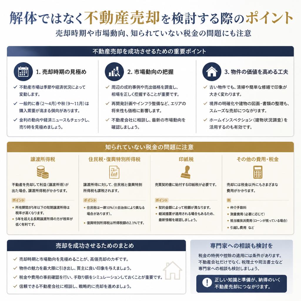空き家の不動産売却