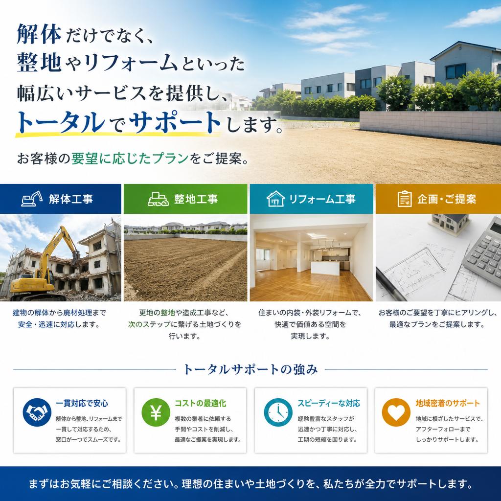 お客様のニーズに応じた多様なサービス