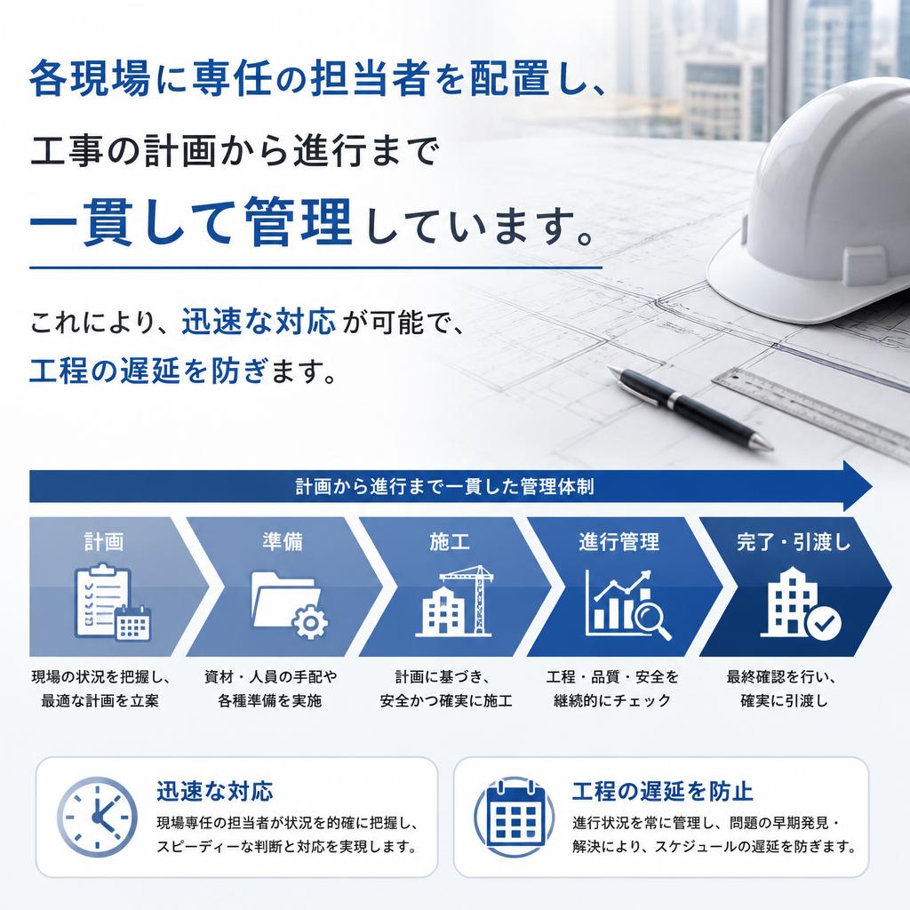 スムーズな施工管理