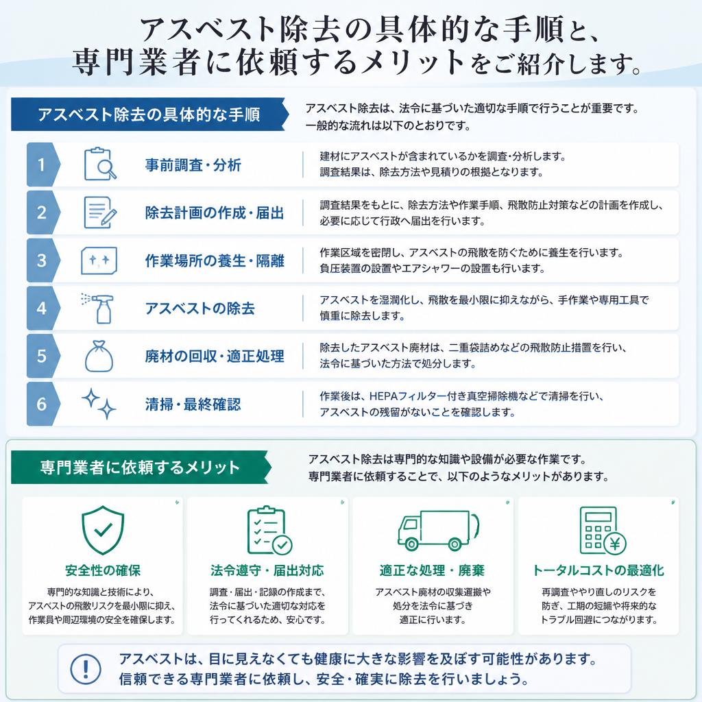 2. アスベスト除去の必要性と手順