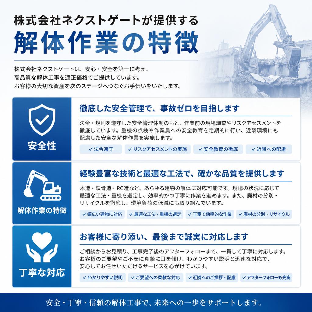 私たちの解体サービス