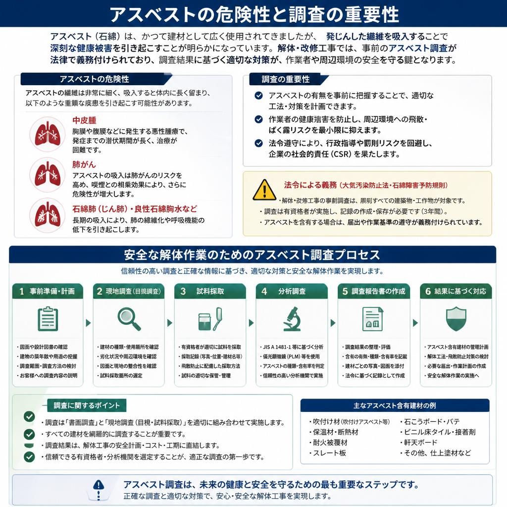 アスベスト調査の必要性