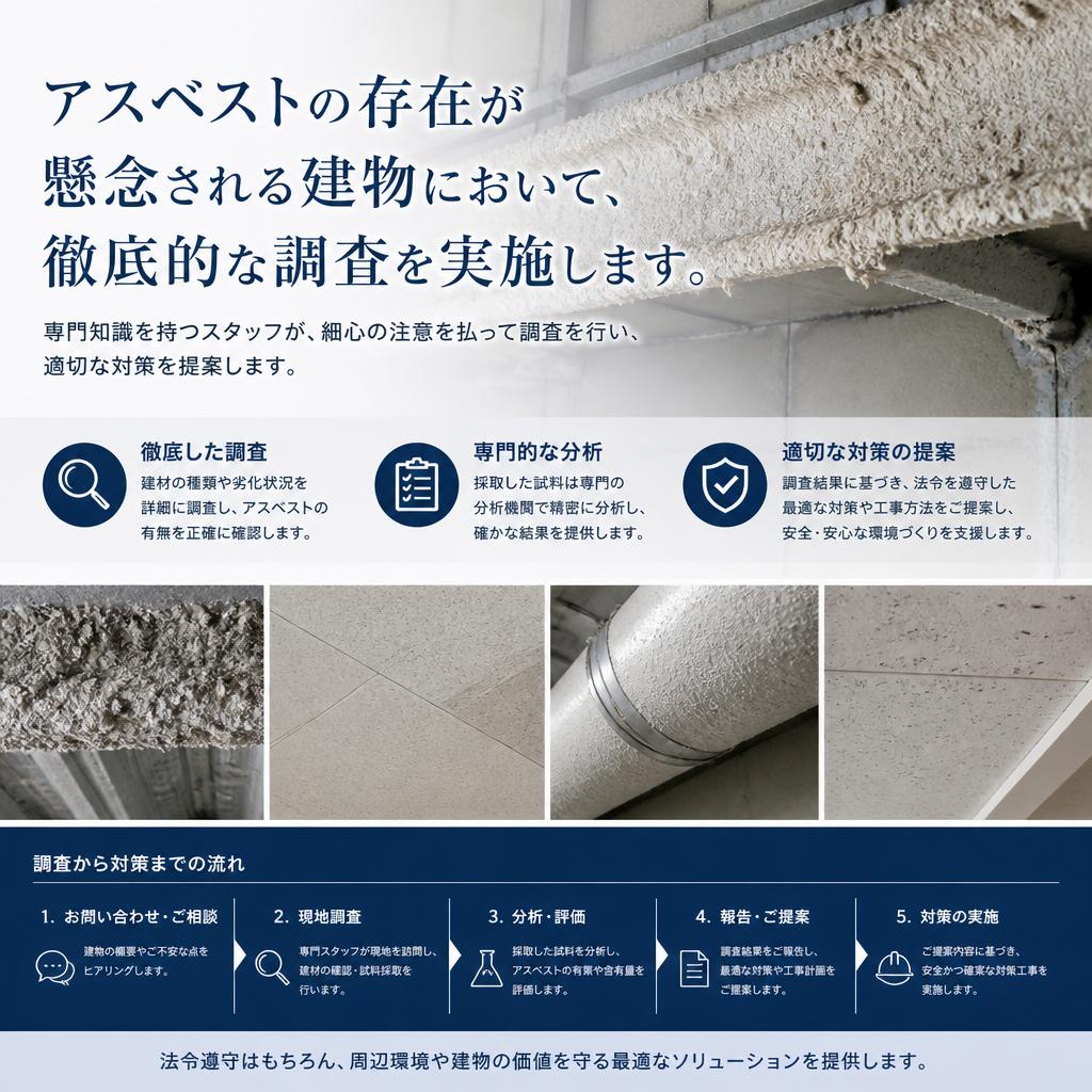 アスベスト調査の徹底