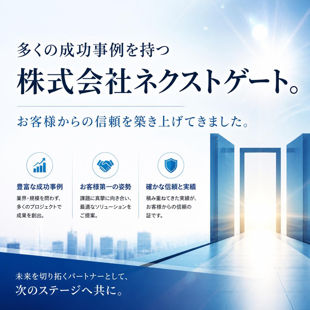 豊富な実績と信頼