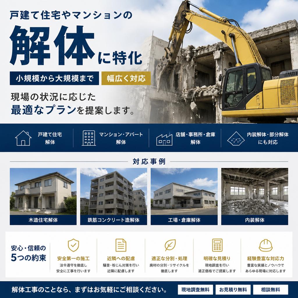 住宅解体の専門家