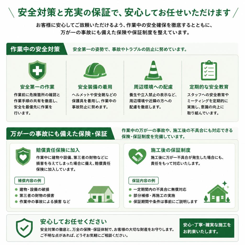 安全対策と保証