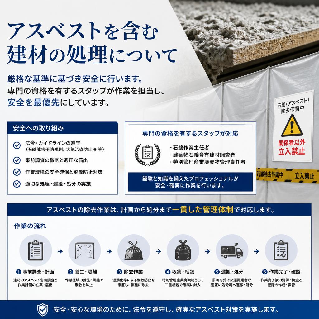 アスベスト除去の安全管理